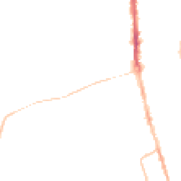 Night-time road noise heatmap for TS25 5QW