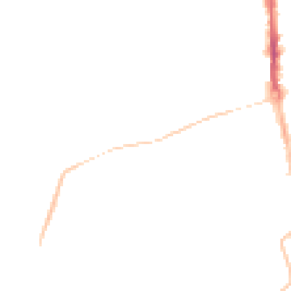 Night-time road noise heatmap for TS25 5QY
