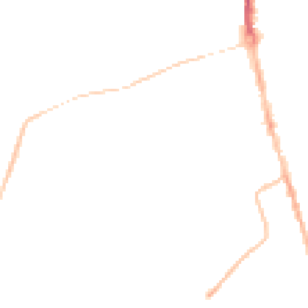 Night-time road noise heatmap for TS25 5RH
