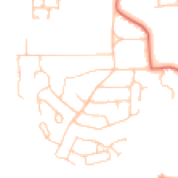 Daytime road noise heatmap for TS26 0AE
