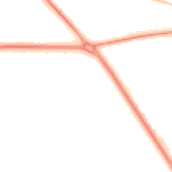 Night-time road noise heatmap for TS26 0AF