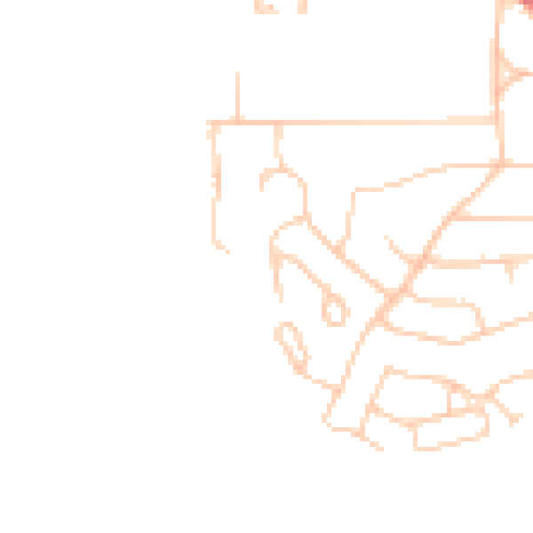 Daytime road noise heatmap for TS26 0AN