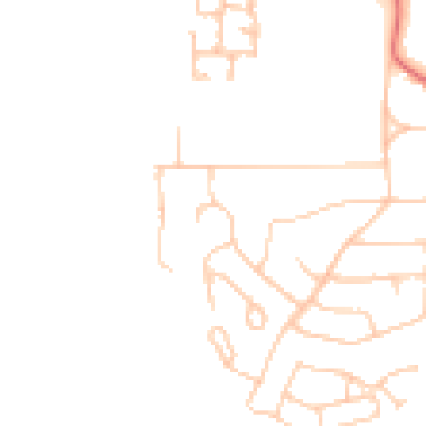 Daytime road noise heatmap for TS26 0AP