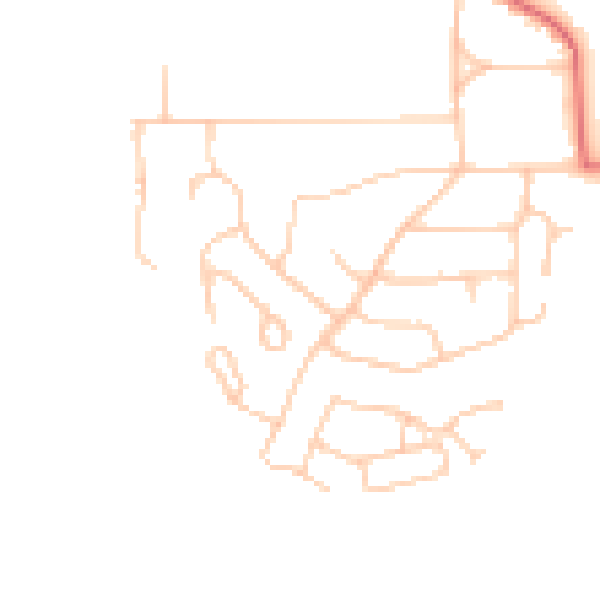 Daytime road noise heatmap for TS26 0AS