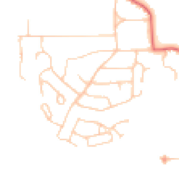 Daytime road noise heatmap for TS26 0AT