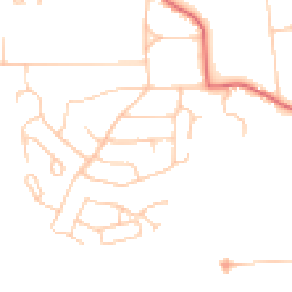 Daytime road noise heatmap for TS26 0AY
