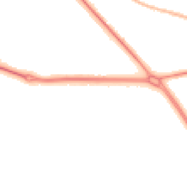 Night-time road noise heatmap for TS26 0BA