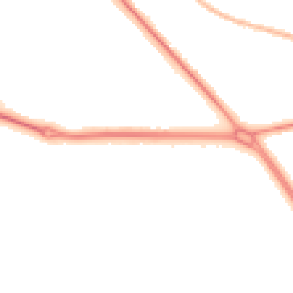 Night-time road noise heatmap for TS26 0BD