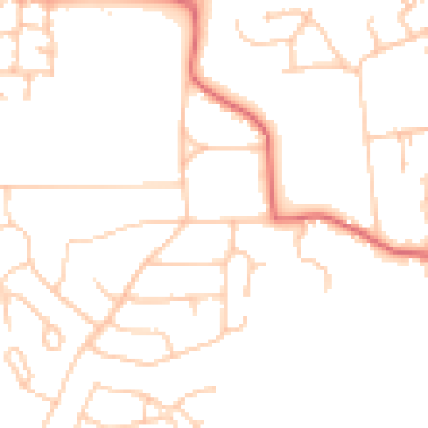 Daytime road noise heatmap for TS26 0BN