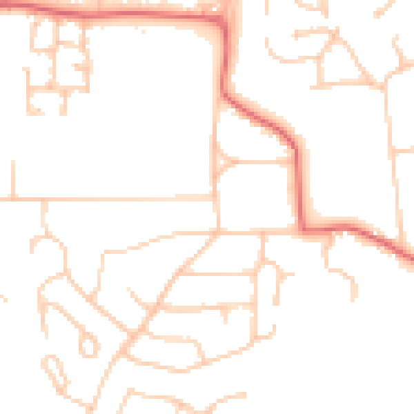 Daytime road noise heatmap for TS26 0BP