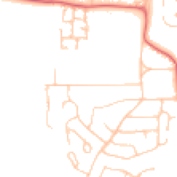 Daytime road noise heatmap for TS26 0BT