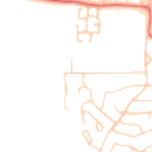 Daytime road noise heatmap for TS26 0BU
