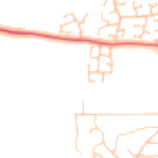 Daytime road noise heatmap for TS26 0BX