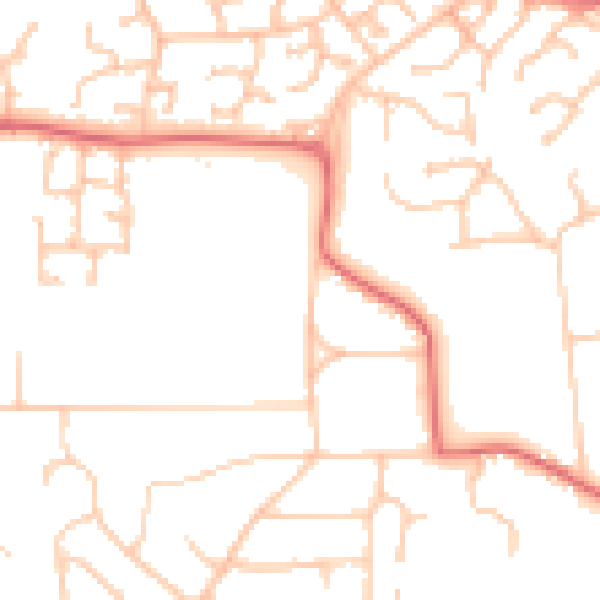 Daytime road noise heatmap for TS26 0DB