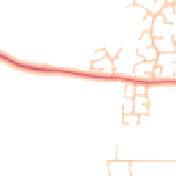 Daytime road noise heatmap for TS26 0GG