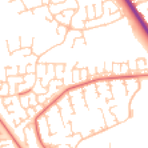Daytime road noise heatmap for TS26 0SH