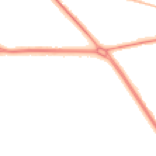 Night-time road noise heatmap for TS26 0ZE