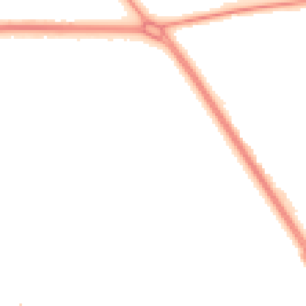 Night-time road noise heatmap for TS26 0ZJ