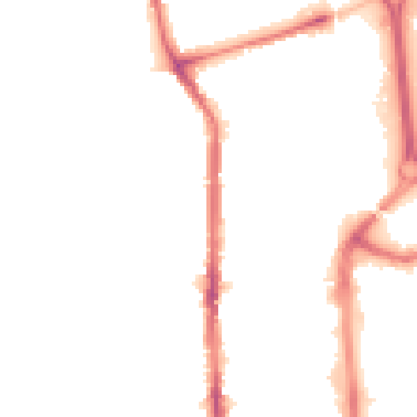 Night-time road noise heatmap for TS26 8AH
