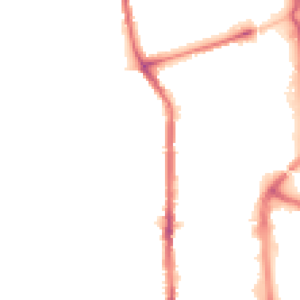 Night-time road noise heatmap for TS26 8AL