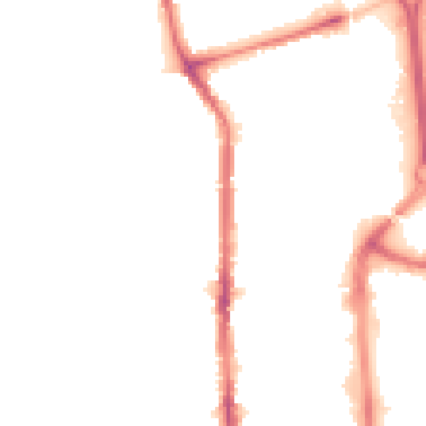 Night-time road noise heatmap for TS26 8AY