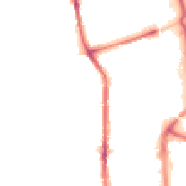 Night-time road noise heatmap for TS26 8BN