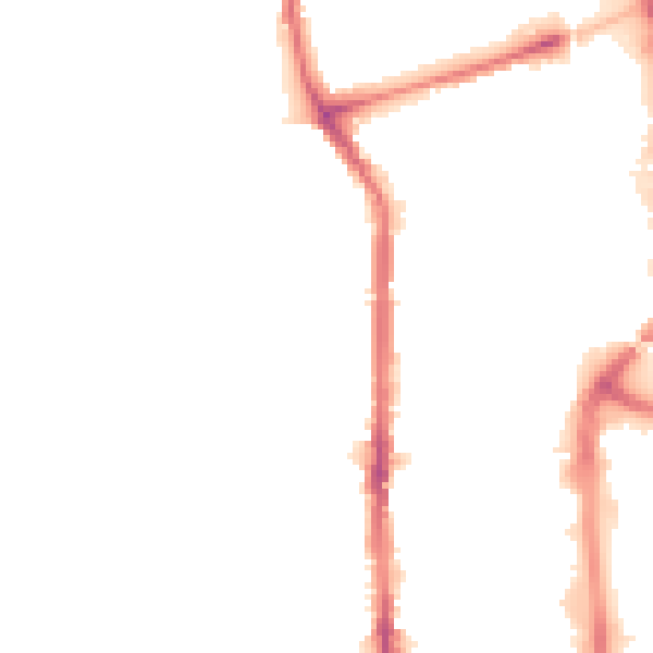 Night-time road noise heatmap for TS26 8BQ