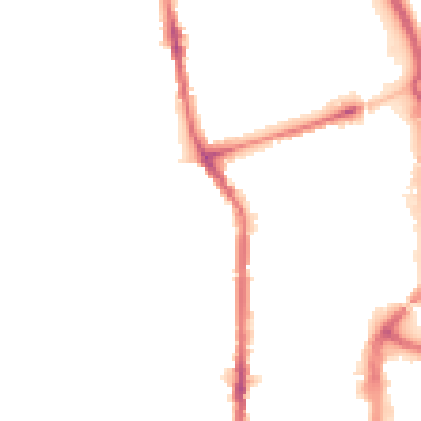 Night-time road noise heatmap for TS26 8BZ