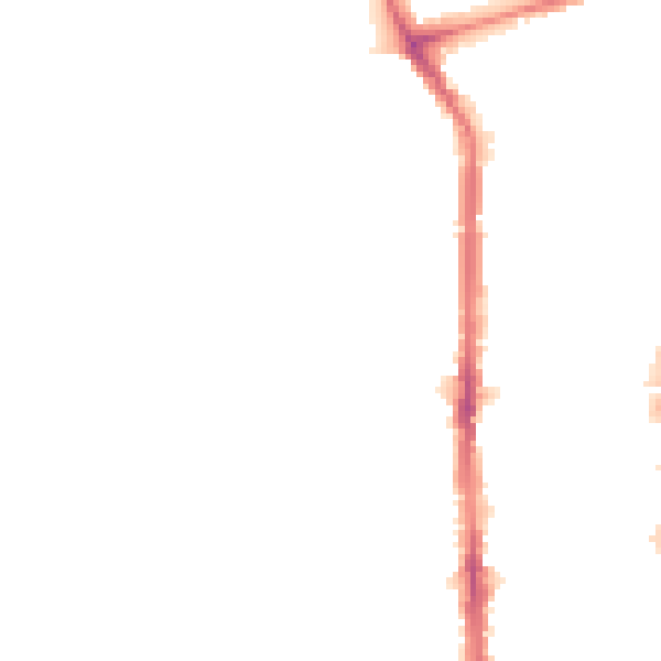 Night-time road noise heatmap for TS26 8ES