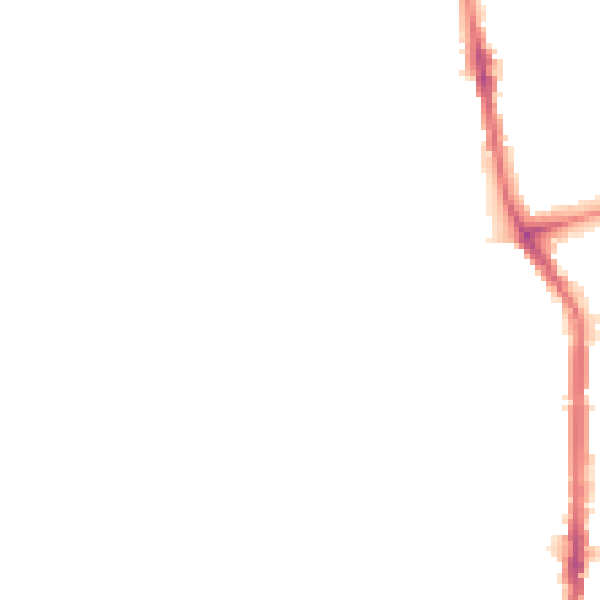 Night-time road noise heatmap for TS26 8GB