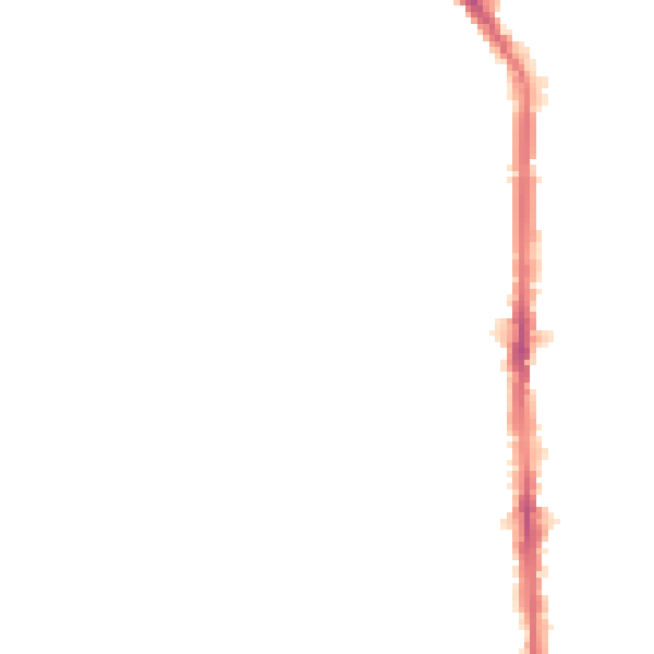 Night-time road noise heatmap for TS26 8JE