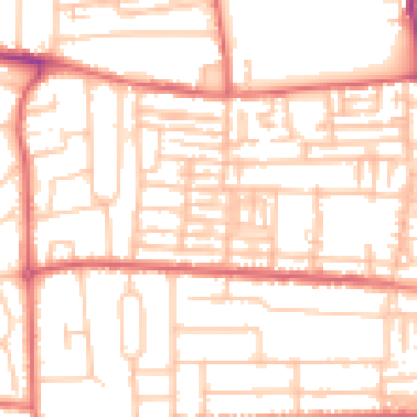 Daytime road noise heatmap for TS26 8LF