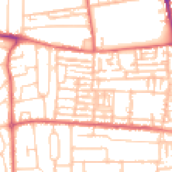 Daytime road noise heatmap for TS26 8LH