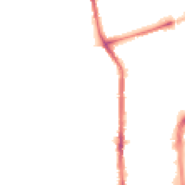 Night-time road noise heatmap for TS26 8PQ