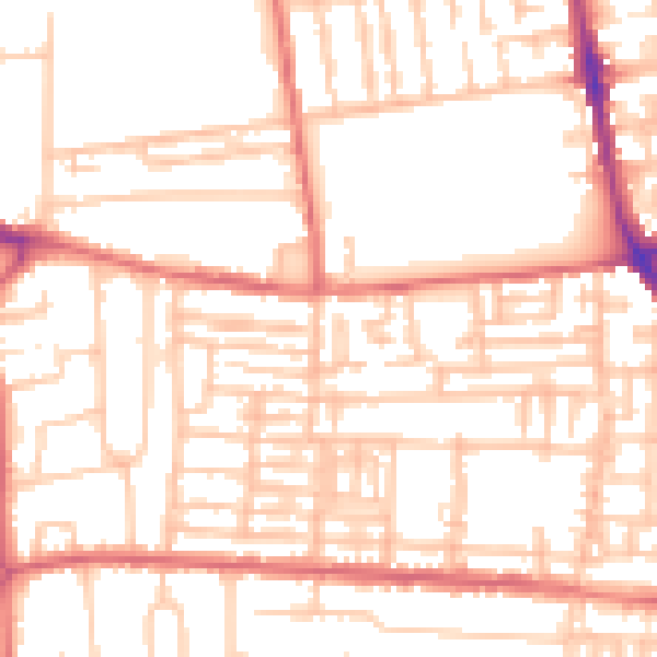 Daytime road noise heatmap for TS26 8QF