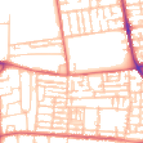 Daytime road noise heatmap for TS26 8QW