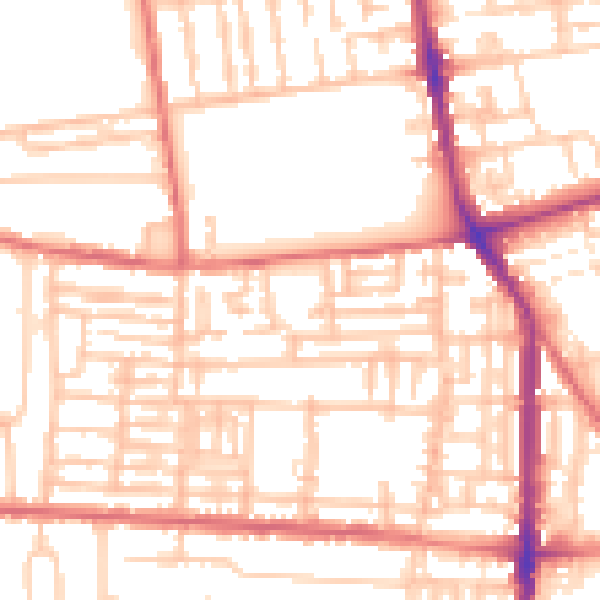 Daytime road noise heatmap for TS26 8RR