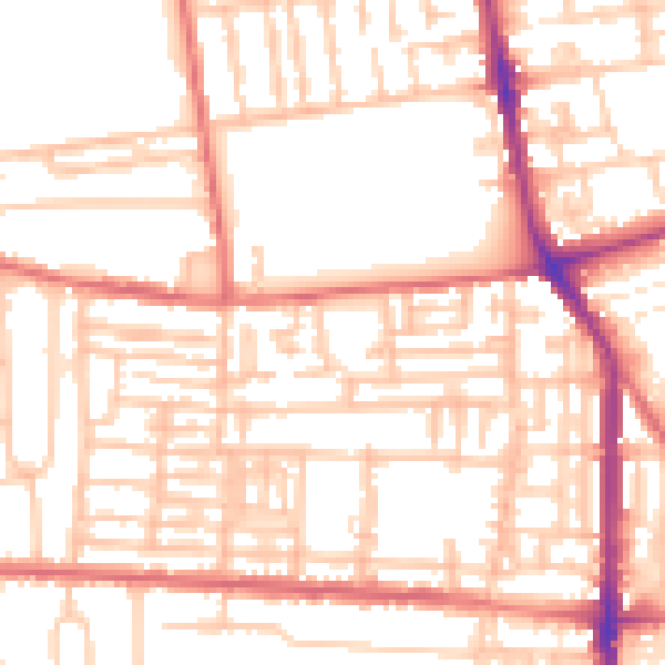 Daytime road noise heatmap for TS26 8RT