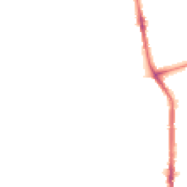 Night-time road noise heatmap for TS26 8RT