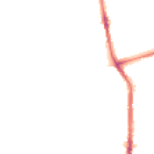 Night-time road noise heatmap for TS26 8RX