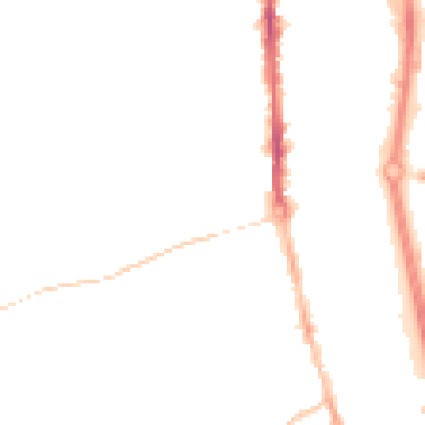 Night-time road noise heatmap for TS26 9AL