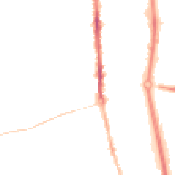 Night-time road noise heatmap for TS26 9AQ
