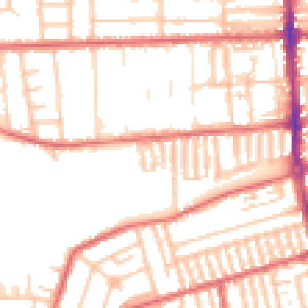 Daytime road noise heatmap for TS26 9BP