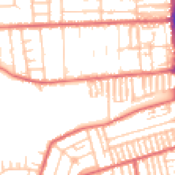 Daytime road noise heatmap for TS26 9BS