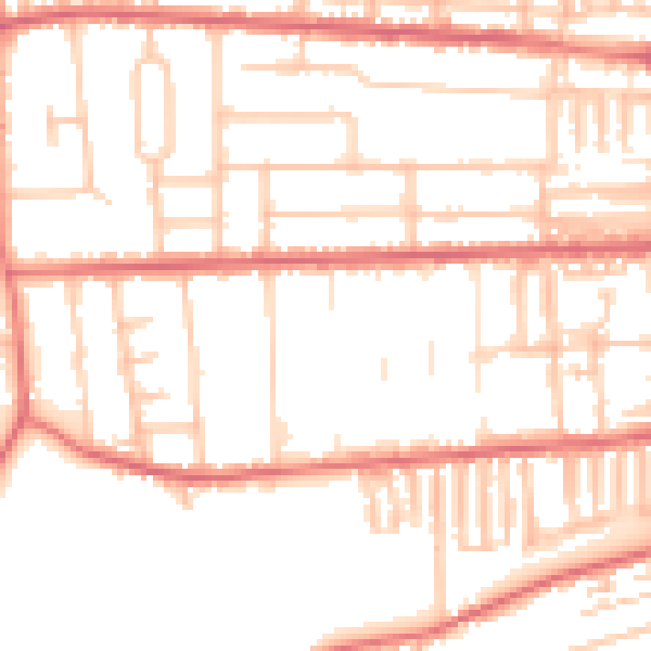 Daytime road noise heatmap for TS26 9LS