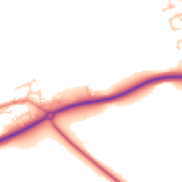 Daytime road noise heatmap for TS27 3AH