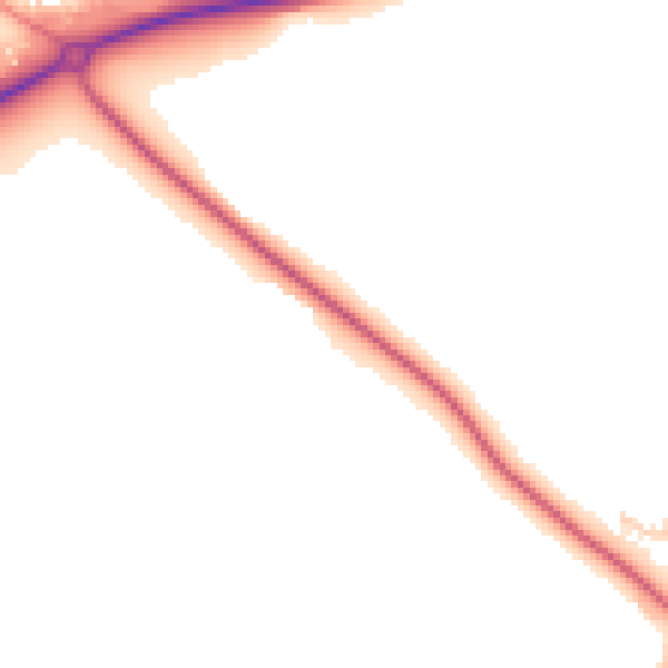 Daytime road noise heatmap for TS27 3BP