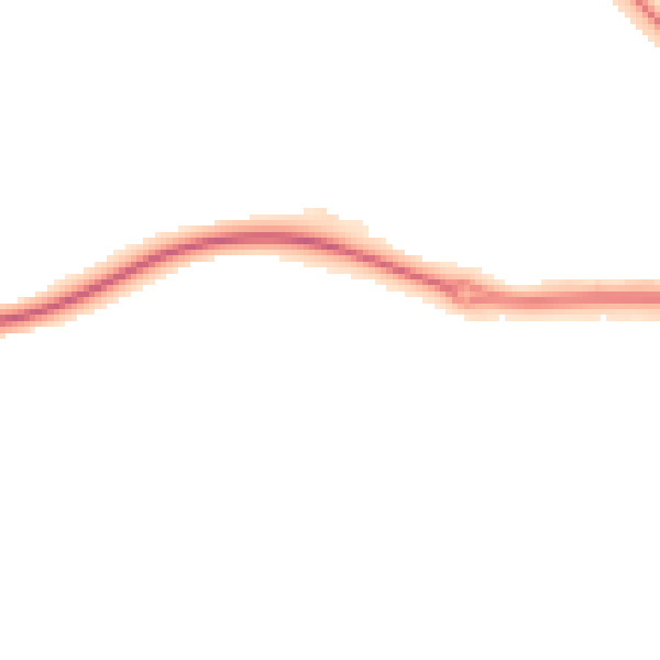 Night-time road noise heatmap for TS27 3DD