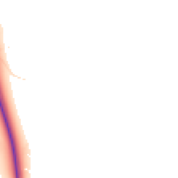 Night-time road noise heatmap for TS27 3DU