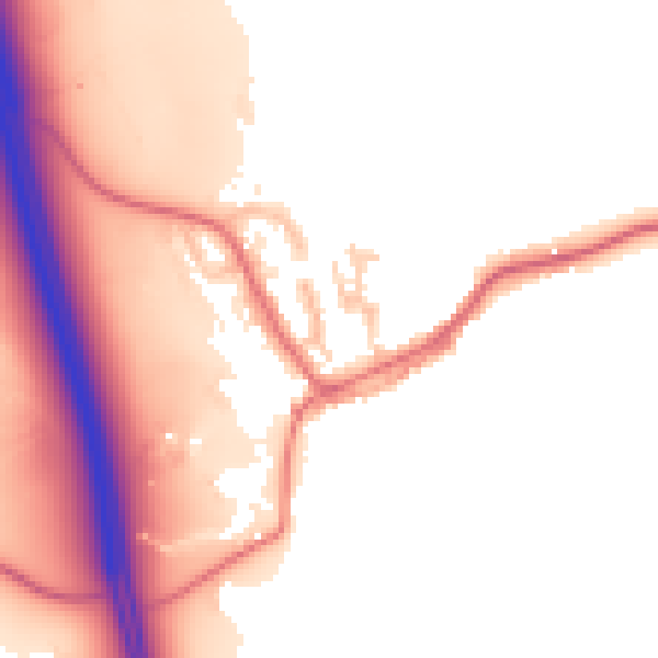 Daytime road noise heatmap for TS27 3DX
